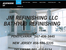 Tablet Screenshot of jmrefinishing.com